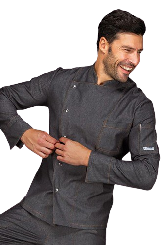 GIACCA CUOCO BELFAST ISACCO: giacca da cuoco slim unisex a manica lunga in ottimo...